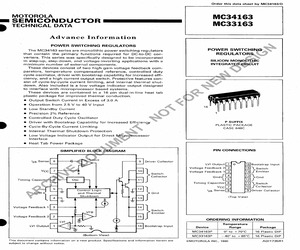 Step-Up/Down/Inverting Switching Regulator DIP16 IC MC33163P 3.4A 
